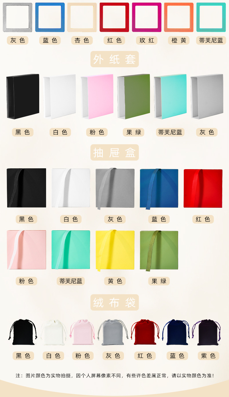 Film display suspended pe jewelry box, wearable armor transparent storage packaging box, necklace ring jewelry box pic 5