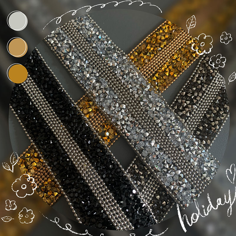 Rubber diamond webbing, pearl lace, tube beads, rubber tape, diamond webbing, water diamond webbing, DIY clothing skirts, shoes, hats, accessories, decoration pic 3