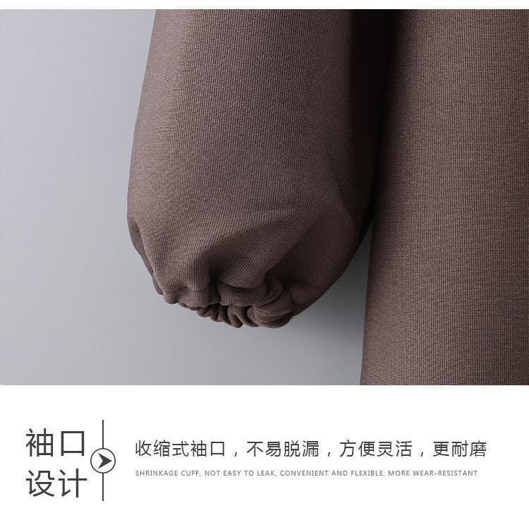 加厚罩衣工作服家用厨房户外秋冬季罩衣时尚新款做饭罩衣长袖围裙详情10
