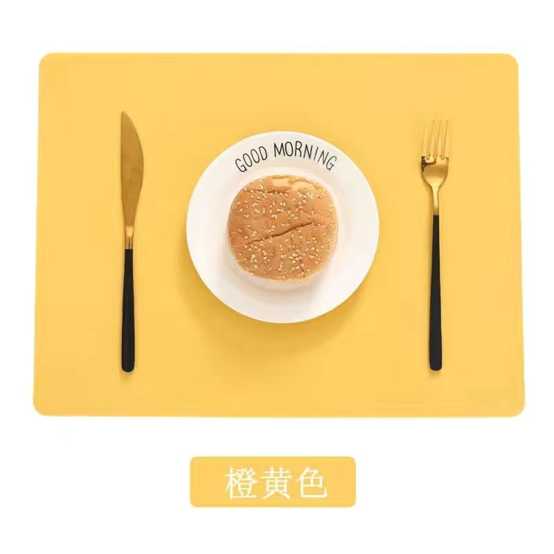 现货ins食品级硅胶餐垫学生防油防水餐桌垫儿童防烫隔热垫西餐垫详情7
