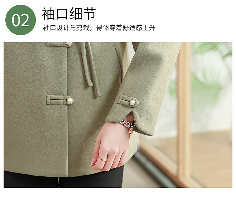 New autumn coat for middle-aged mothers in 2024, a new Chinese-style and stylish spring and autumn woolen overcoat for middle-aged and elderly women pic 51