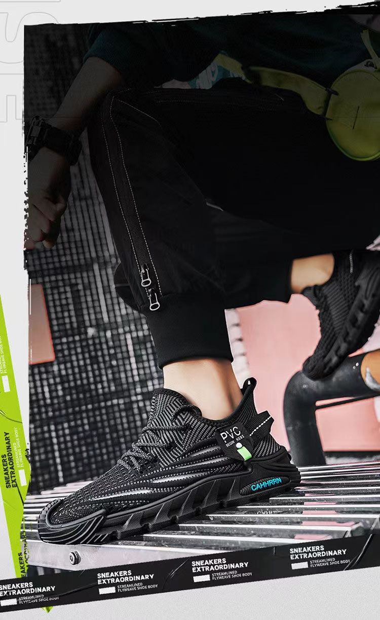 2024春秋新款运动鞋子男士休闲跑步软底透气不臭脚潮流百搭网鞋男详情4