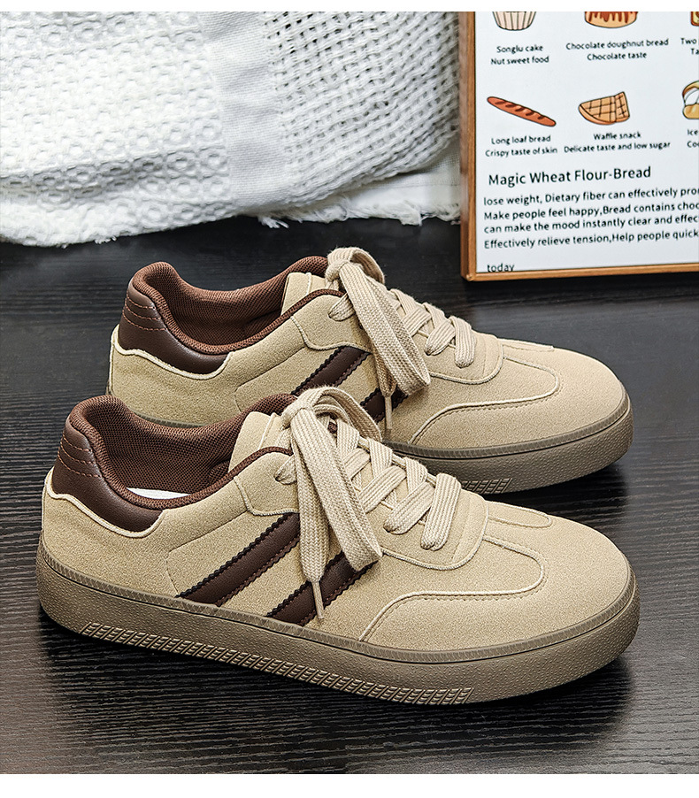 男士德训鞋2024秋季新款美式复古男鞋黑色阿甘休闲鞋百搭板鞋批发详情8