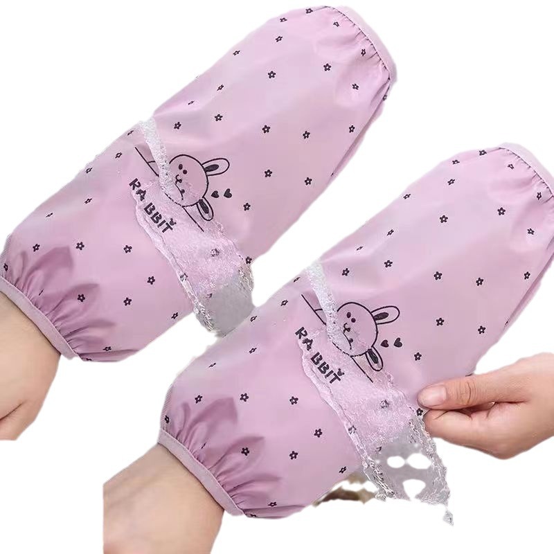 袖套男女加长款成人秋冬工作上班宽松透气纯棉布护袖防油污手臂套详情2