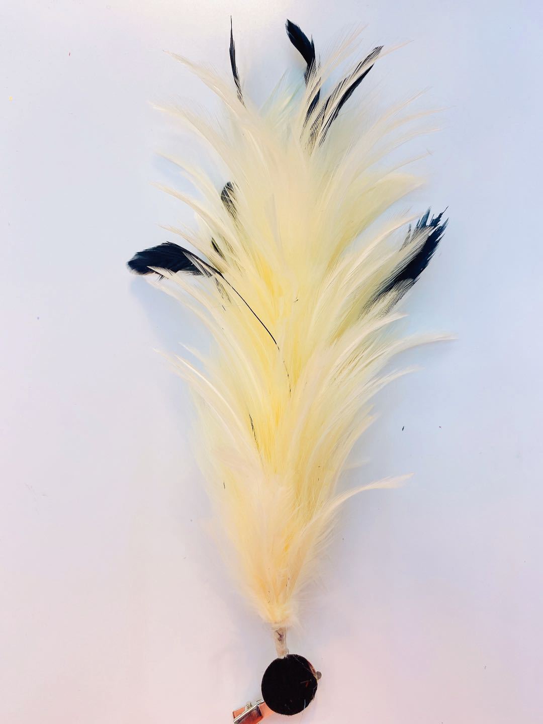 Factory clearance sale of feather wire flower diy clothing, props, hats, accessories, 30cm colorful feather corsages pic 15
