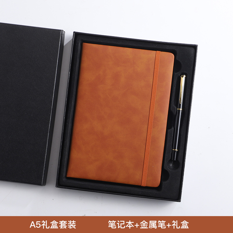新款现货A5商务仿皮PU松紧带笔记本厂家批发简约时尚学生日记本详情14