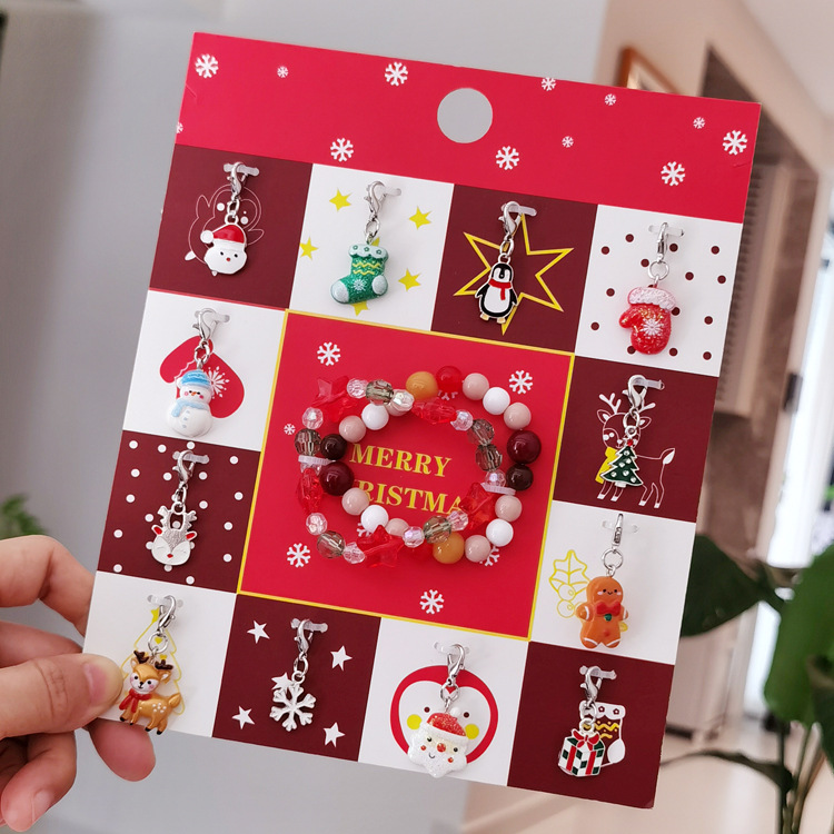 【可以】跨境圣诞创意DIY手链儿童串珠手链首饰套装圣诞节礼物详情6