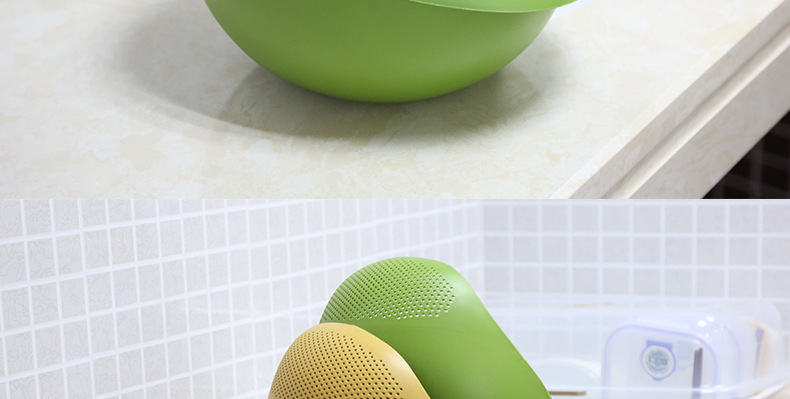The new thickened rice-washing magic tool, the water-draining basket, is available for direct sale in household kitchen sinks for washing vegetables and fruits without rice leakage pic 11