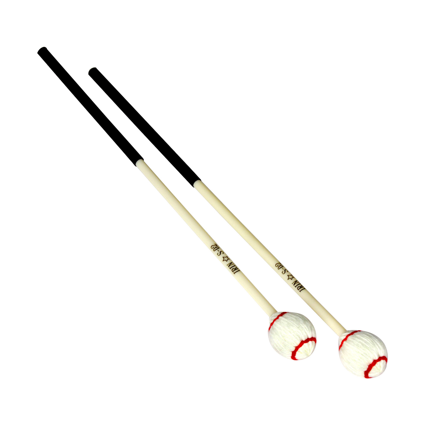 S-02 Marimba mallet, white red marimba mallet drumstick, red circle, white percussion instrument accessories pic 13