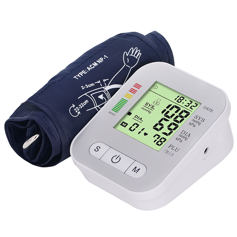 Arm-type blood pressure monitor, large-screen voice blood pressure measurement, intelligent blood pressure monitor, upper arm type for export pic 6