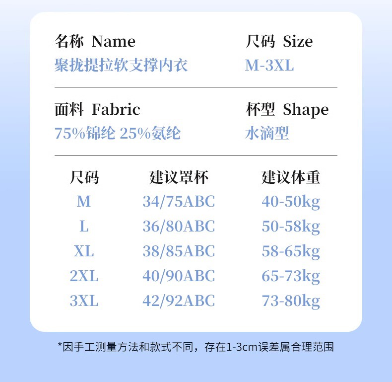 内衣女聚拢防下垂收副乳大胸显小夏季薄款提拉上托无钢圈文胸罩详情20
