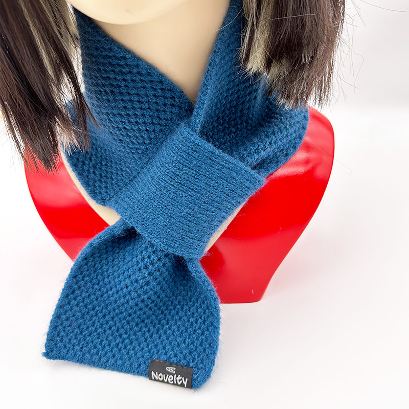 毛线围巾新款百搭男女同款围巾韩版学生围脖秋冬保暖时尚围巾详情1