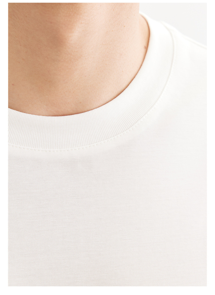 Quick-drying ice silk cotton simple letter print short-sleeved T-shirt for men 2024 summer slightly loose silk gloss half-sleeved T-shirt pic 30