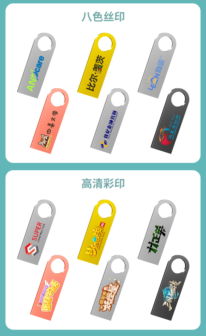 Customized wholesale of 16g metal 32g creative USB flash drives, USB 2.0 bidding for high-speed 3.0, 64G mobile phone and car USB flash drives pic 24