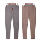2023秋冬保暖男士全棉秋裤 基础款修身纯棉打底裤男 棉毛裤批发详情5