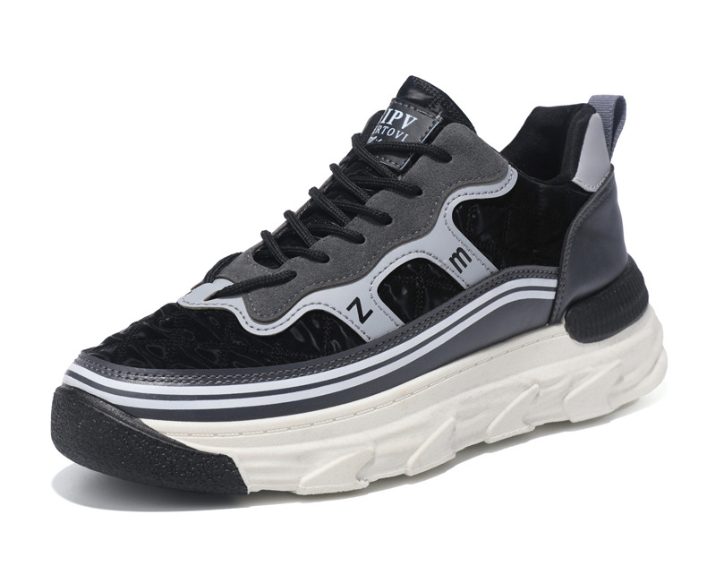 秋冬新款潮流小众厚底阿甘老爹鞋男士增高运动休闲鞋休闲板鞋男款详情23