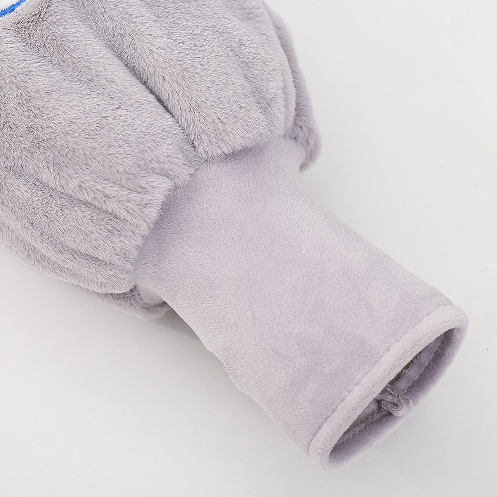 Cute warm hand sleeves for women, long work anti-dirt sleeves, student sleeves, winter two-in-one plush gloves sleeves pic 25