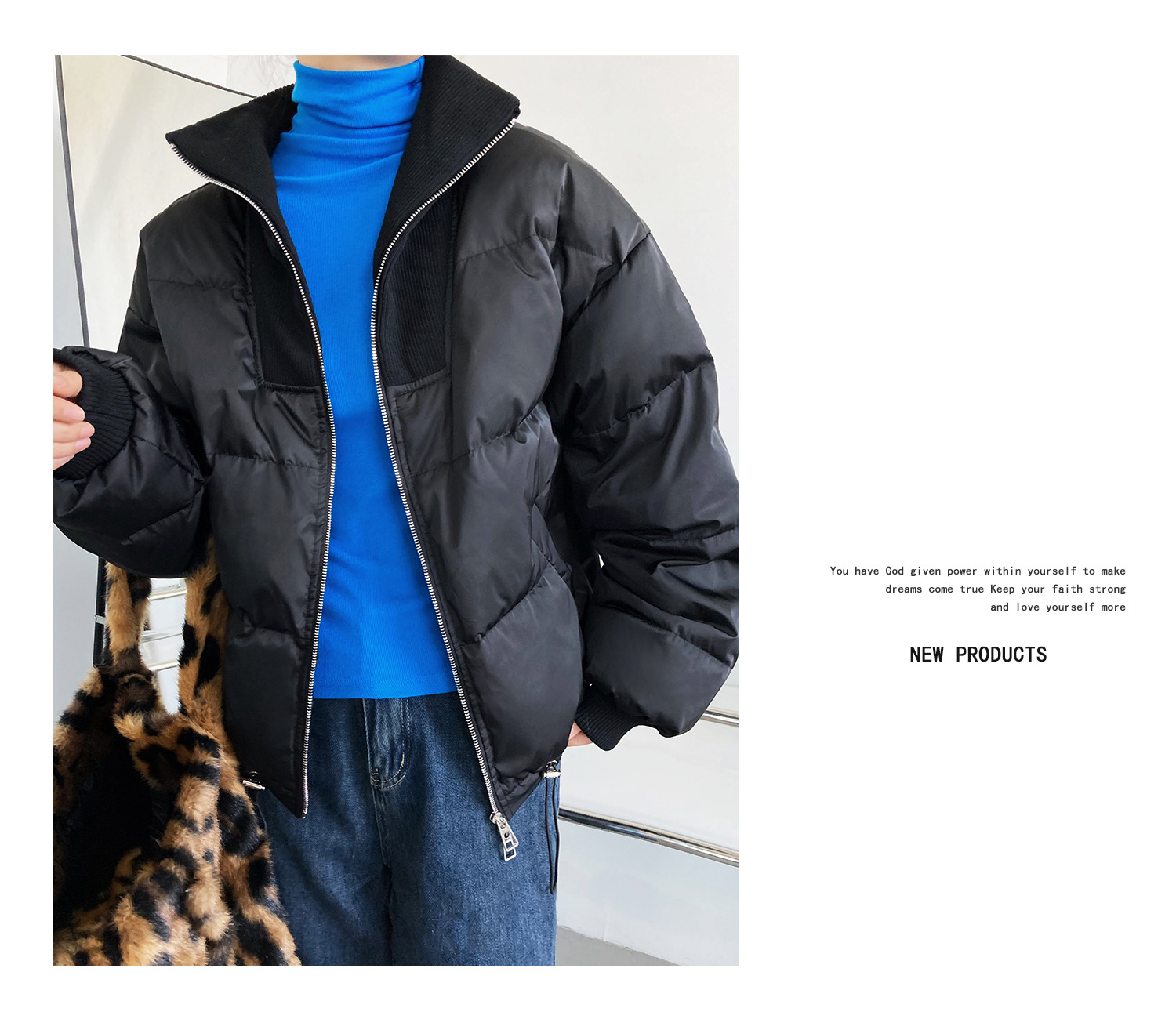 Luxi 2022 New Design sense stand-up collar short Down jacket for petite women 90, white duck down jacket Y33 pic 55