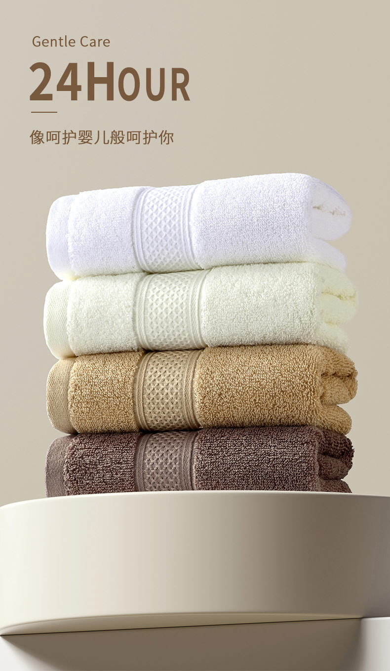 130g thickened towel, all-cotton wholesale factory, household absorbent household pure cotton, hotel 16 spiral wool, beauty salon made pic 6