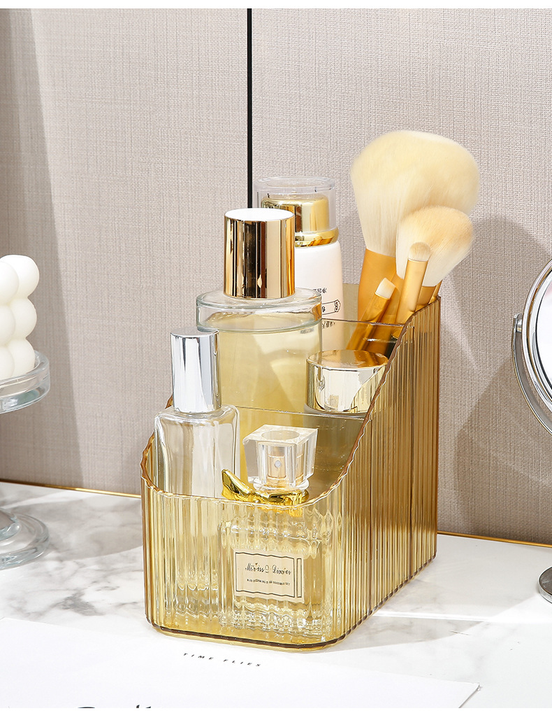 ZT2259 桌面收纳盒化妆品收纳筐厨房整理盒子家用抽屉塑料储物盒详情12