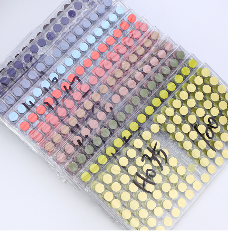 Wholesale of four-piece buckles, metal concealed buckles, colored spray-painted buttons, flat snap buttons, and small chanel-style coat buttons in stock from the manufacturer pic 30