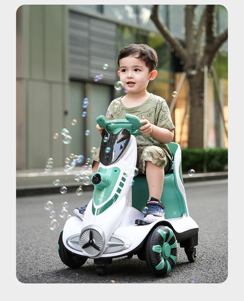 网红儿童电动车宝宝遥控漂移车可坐小孩玩具车婴幼充电平衡车跨境详情24