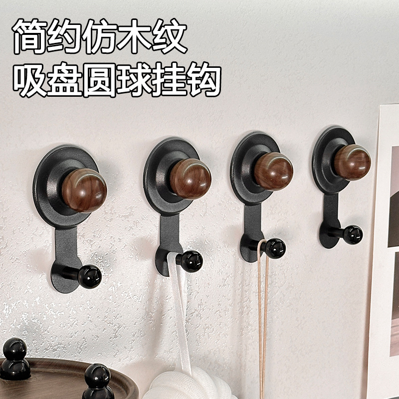 强力吸盘挂钩卫生间浴室墙上承重无痕毛巾挂衣钩厕所创意壁挂粘钩详情8