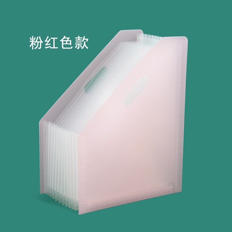 13-compartment slanted standing vertical organ bag file storage bag, retractable multi-layer student test paper folder pic 8