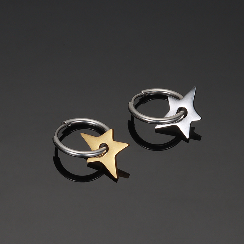 复古宝剑响箭个性嘻哈街头情侣耳环女耳饰潮男耳钉十字剑男士耳夹详情7