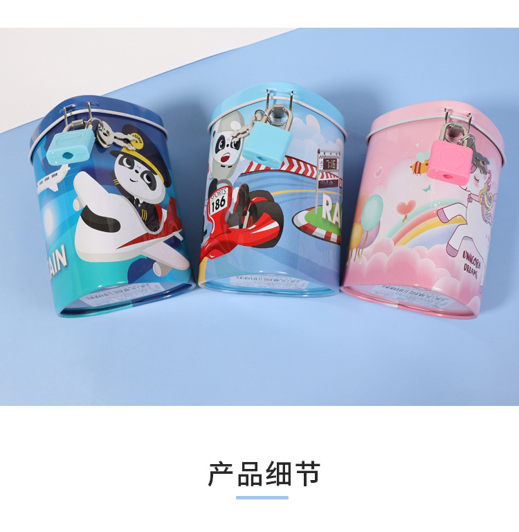 Self-owned brand fashionable tinplate cartoon animal piggy bank, new student birthday gift for the Year of the Ox, Little Pig Kulomi Piggy bank pic 3