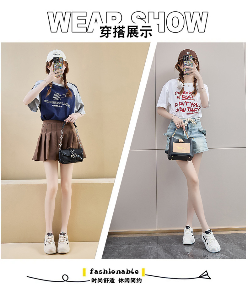 2024秋季小白鞋新款韩版ins女学生增高厚底运动板鞋休闲街拍SH107详情4