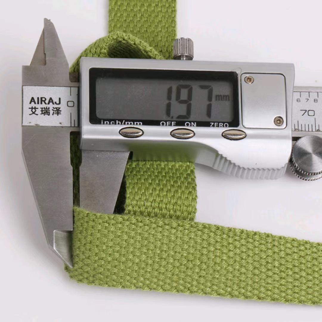 Polyester-cotton herringbone woven straps for clothing, shoes, hats, home textiles, accessories, edge straps, handbags, woven straps, cotton straps, belts, backpacks pic 5