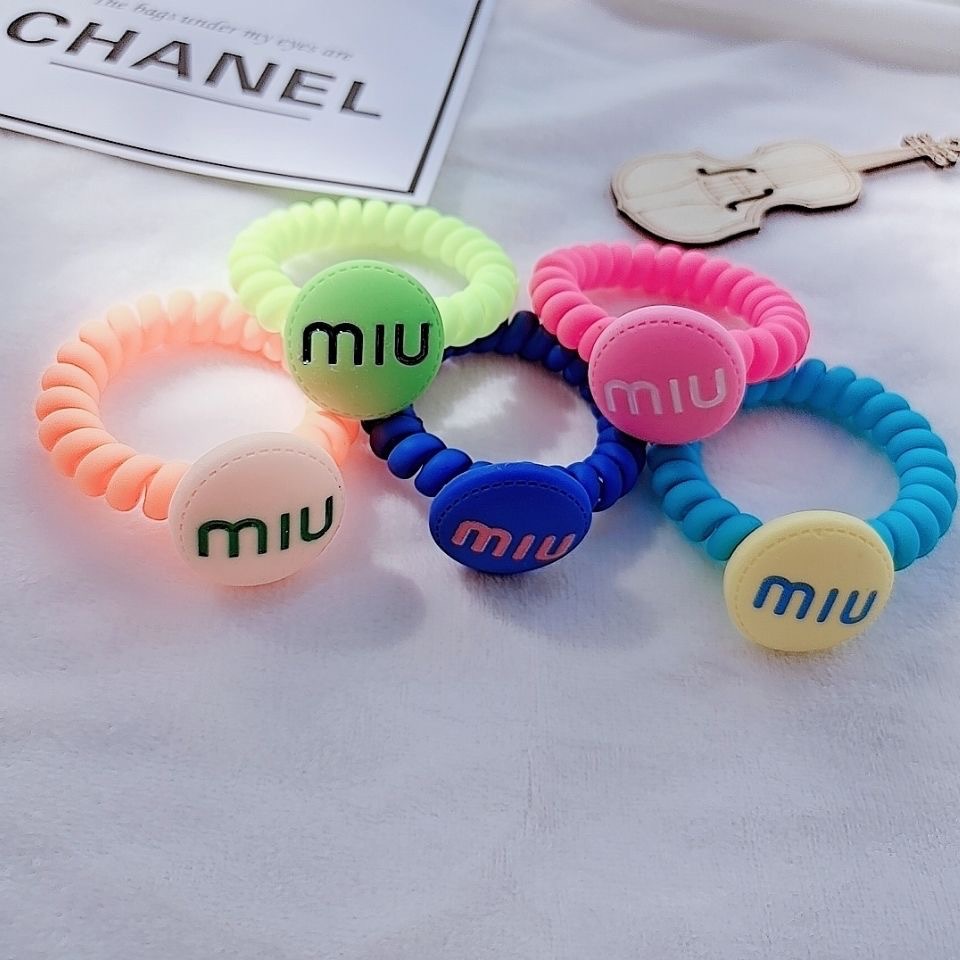 Candy miu phone lanyard, phone ring, telephone line, hair ring, hair rope, high-elasticity rubber band, hair tie, ponytail hair rope, hair accessory pic 2