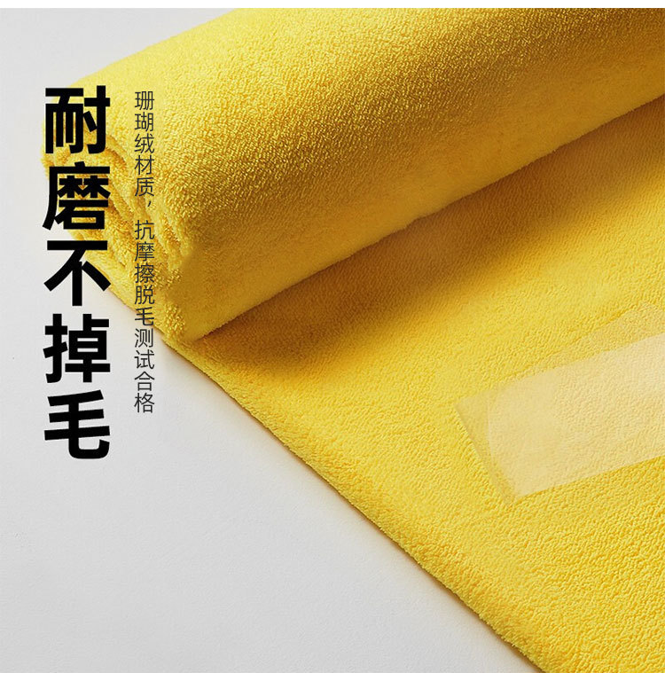 Fanxin Yiwu European-style imitation deerskin towels, lazy rags, absorbent thickened car towels, car washing, beauty and hair care multi-purpose coral fleece pic 15