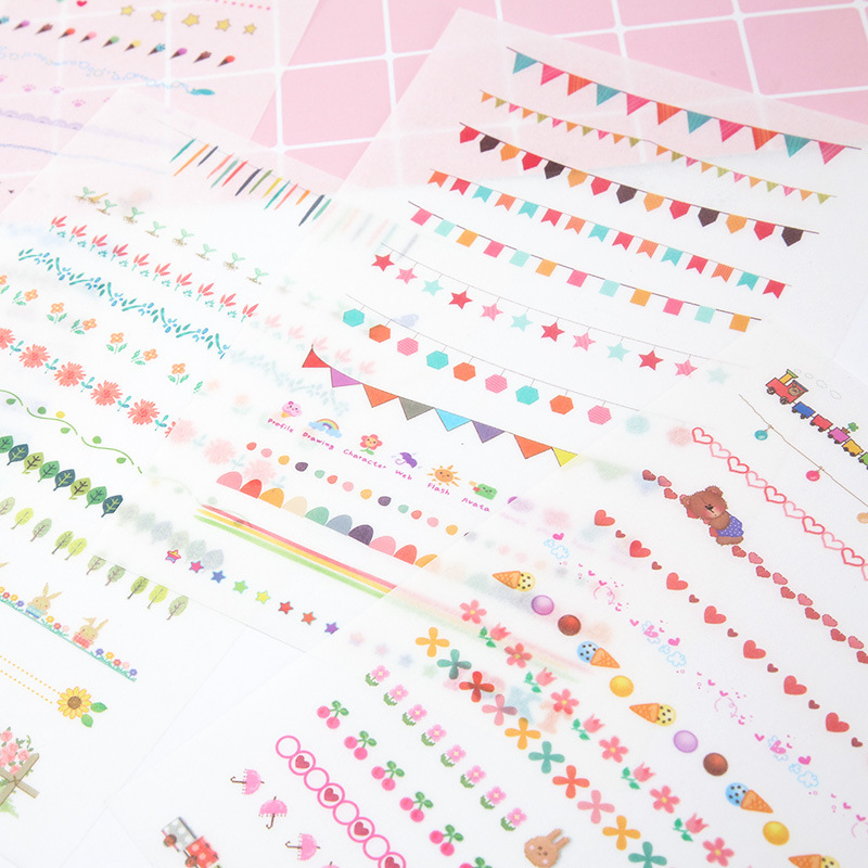 旧时确幸闪砂pet贴纸古早风零食饮料蛋糕手帐咕卡diy装饰素材贴画详情1