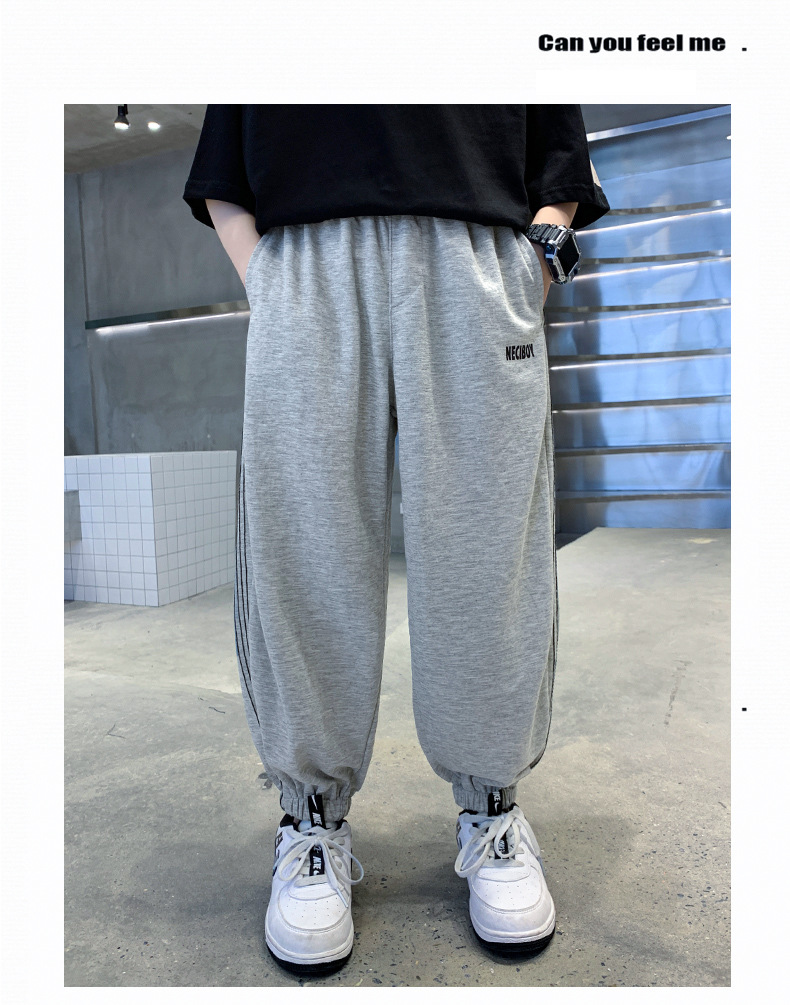 男童春夏款裤子2024新款大儿童装夏季薄款运动防蚊休闲长裤男孩潮详情18