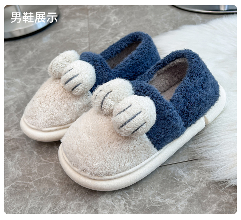 新款拖鞋儿童棉鞋冬季软底防滑家居宝宝男童女童保暖毛绒鞋子详情26