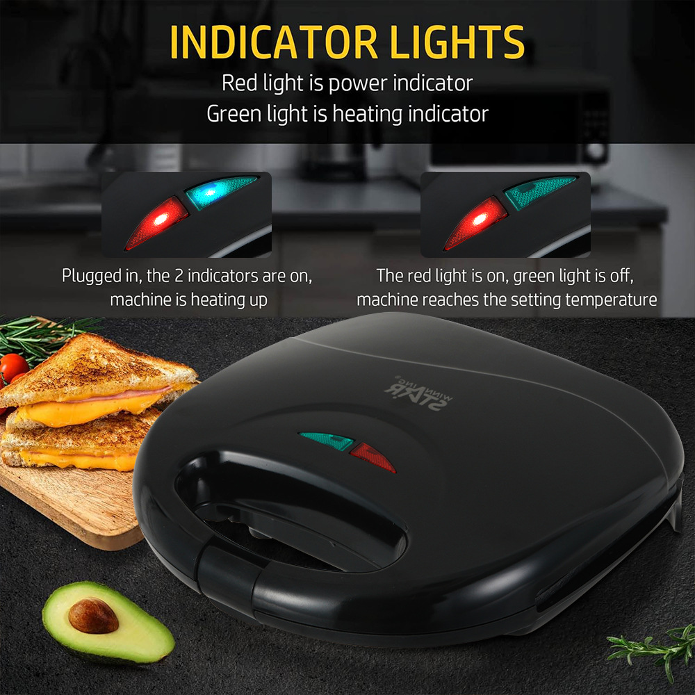 winning star Cross-border Toaster, Sandwich Heating, Multi-functional toaster, Breakfast machine, Sandwich machine pic 2