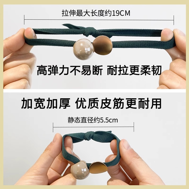 Wider hair band, high-end style, hair tie, feminine charm, rubber band, hair tie, low bun, hair accessory, hair tie pic 7