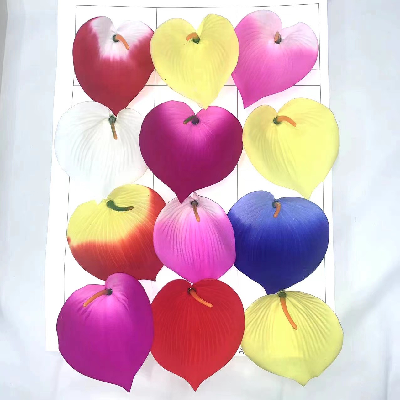 A comprehensive collection of calla lily flowers that are both cheap and beautiful, including lotus, artificial flower heads, goose down, gold, pink, gold, artificial flowers, and anthuriums pic 11