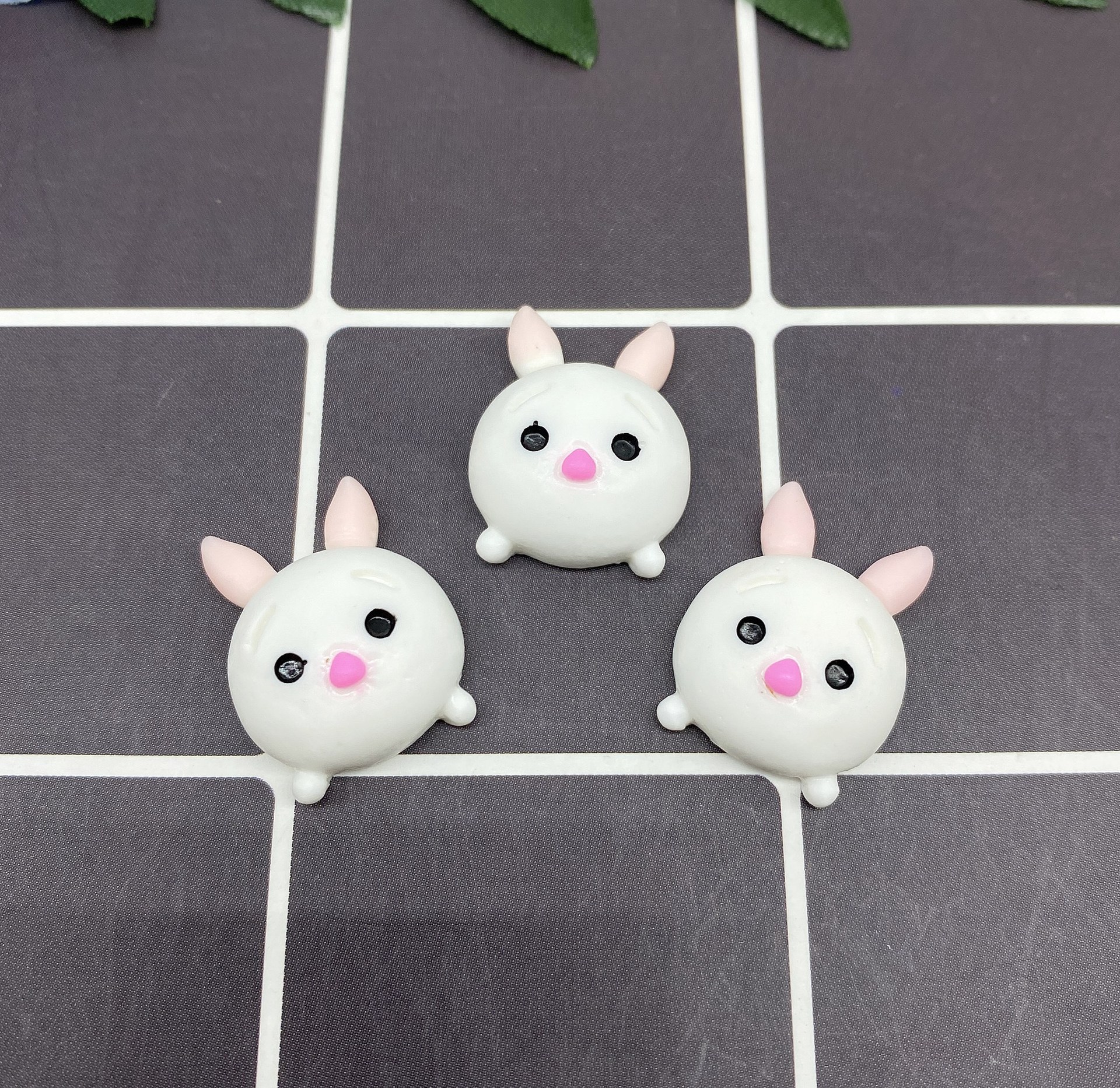 树脂配件饰品帽子贴片史莱姆内放DIY日韩风哑光笑脸厂家直销详情91