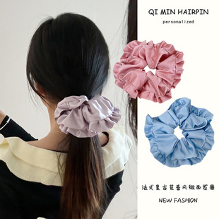 彩色系大号毛绒矩形抓夹女后脑勺盘发夹子温柔气质鲨鱼夹发卡头饰详情24