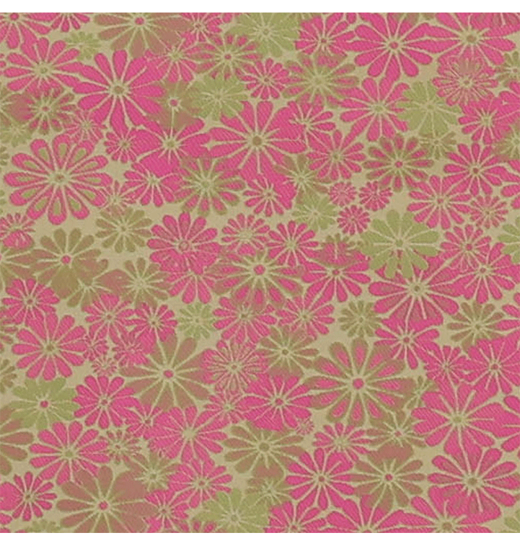 国潮现货色织宋锦中式马甲国风布料八达纹藻井竹叶提花仿宋锦旗袍面料详情7