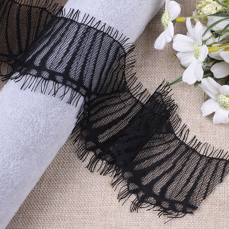 Factory direct supply of 2.2cmDIY clothing accessories, cotton nylon non-elastic textile lace 5-inch 1 lace lace pic 2