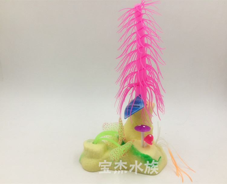 Wholesale multi-color fish tank landscaping soft Christmas tree coral silicone base simulation jellyfish aquarium decoration products pic 29