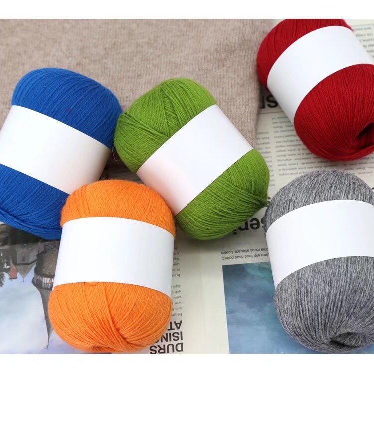 兔绒3股细线宝宝抗起球兔绒线钩编帽子围巾diy织围巾毛衣毛线团详情6