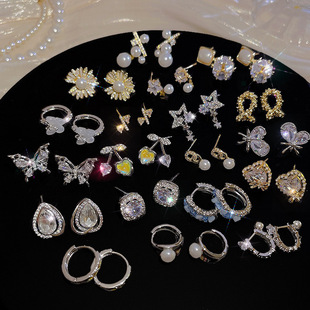 2025新款爆款925银针素圈耳环女高级感欧美夸张耳圈耳扣圈圈耳饰详情19