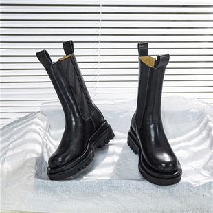 真皮小白鞋2025春季新款单鞋厚底女鞋平底鞋休闲鞋女式板鞋shoes详情7