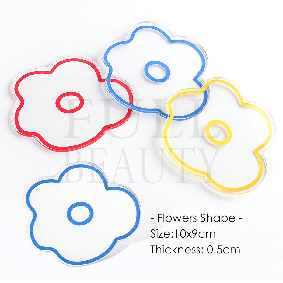 The new nail art tool, ins transparent cartoon pattern bear paw print color palette, showcases nail painting and color matching tool shanilak pic 3