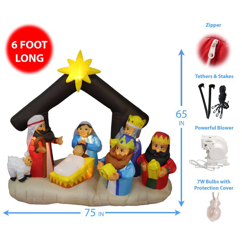 6+Foot+Long+Lighted+Christmas+